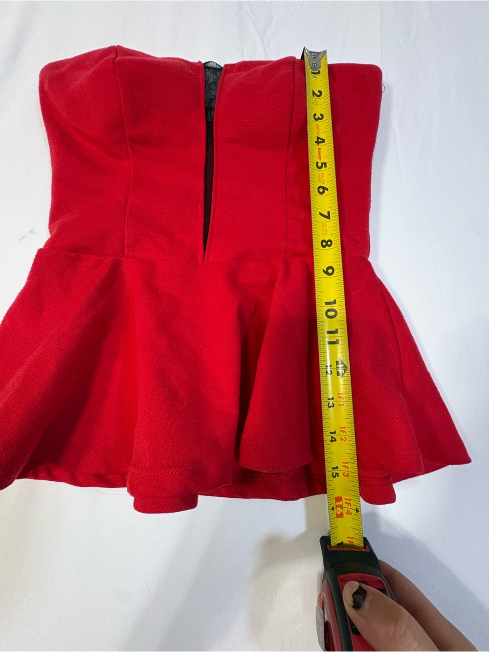 Med Charlotte Russe Bold Red Strapless Top